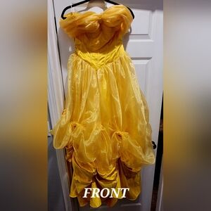 Belle's Yellow Ball Gown Dress from Beauty and Beast Costume